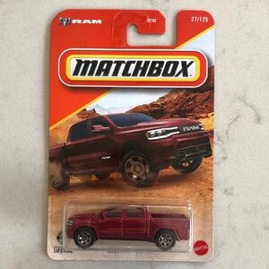 Matchbox Burgundy RAM 1500 EV Toy Truck